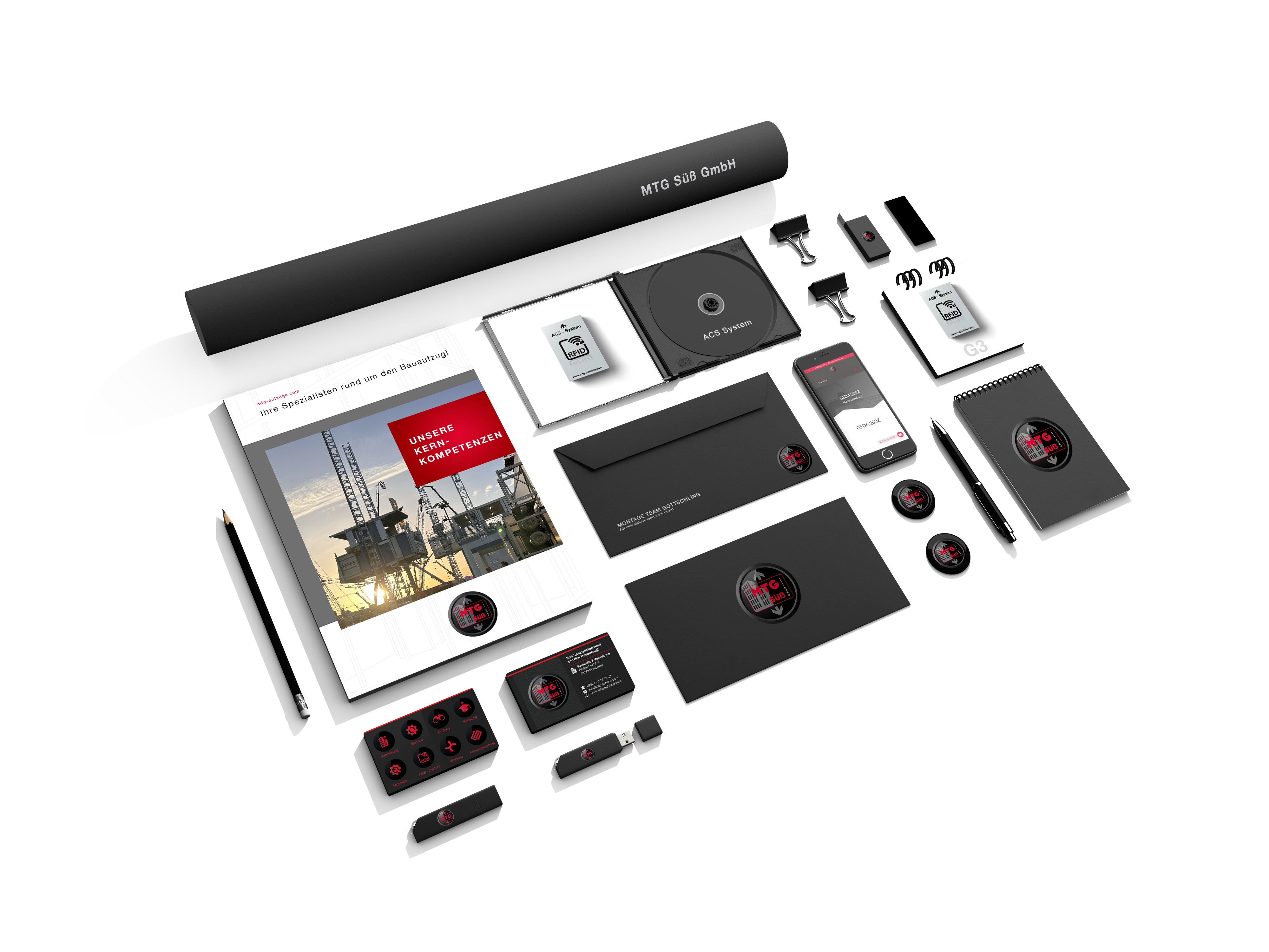 Corporate Design und Printdesign für MTG Süß Wuppertal