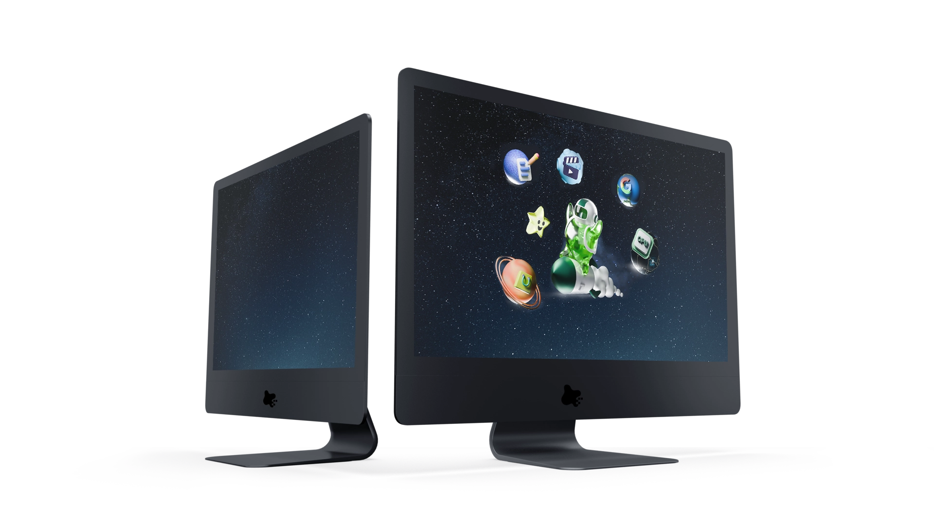 Modernes Webdesign Mockup auf Laptop und Smartphone - Responsive Design